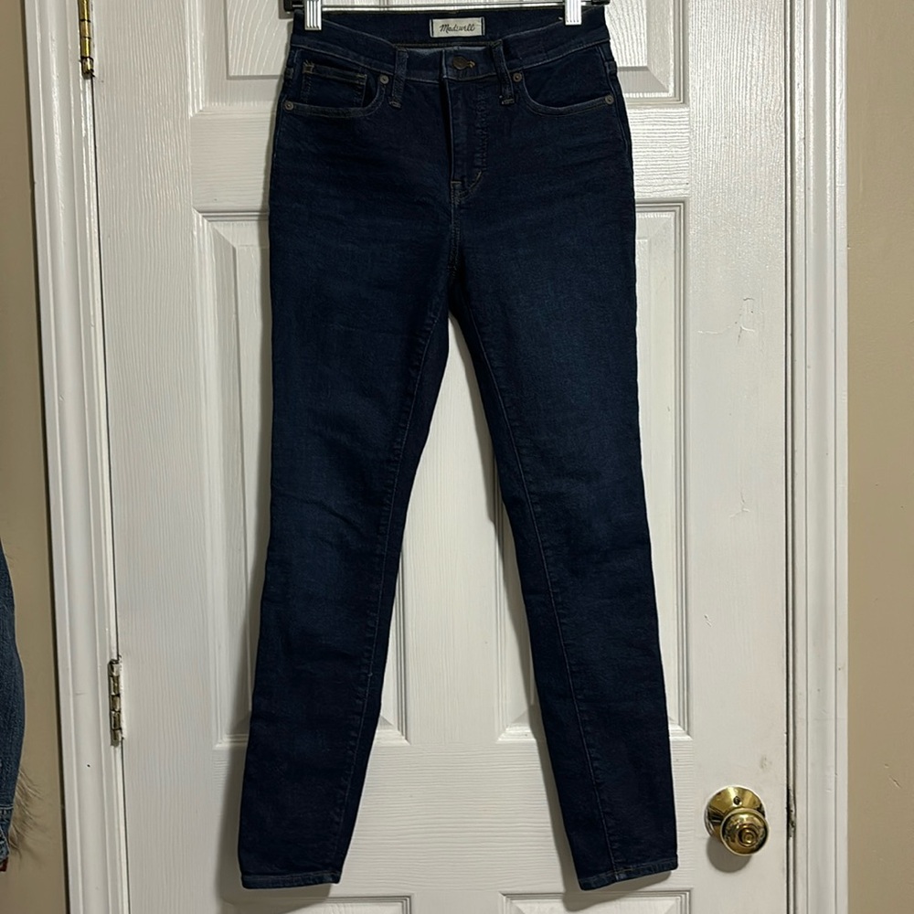 Madewell Sz 26 /9” Mid Rise Skinny Jeans in Ardwick Wash Stretchy EUC